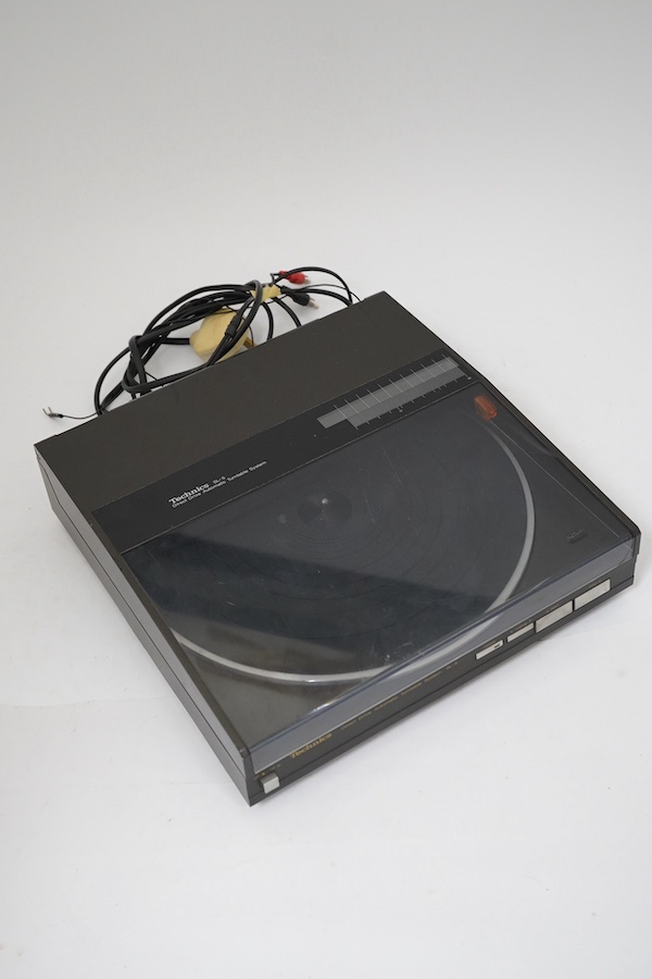 A Technics SL-5 direct drive turntable. Condition - fair to good, untested.